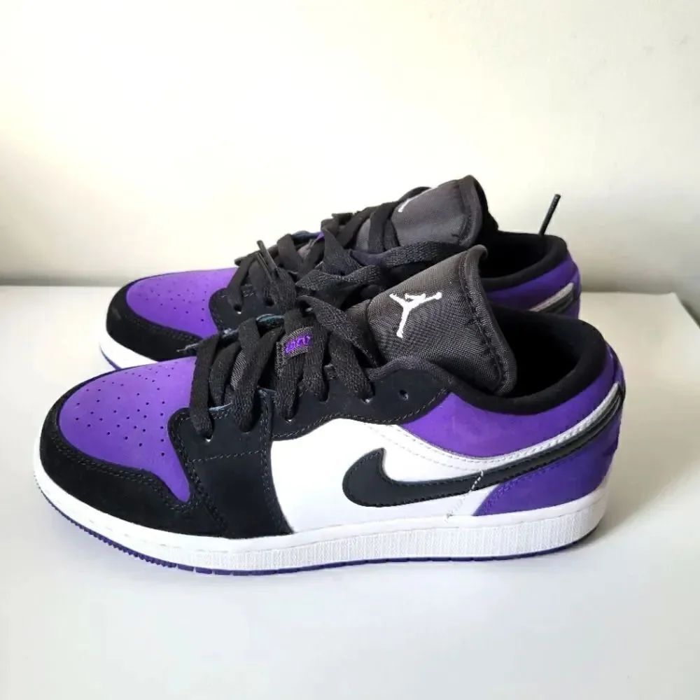 NEW AIR JORDAN 1 LOW"Court Purple" 4Y